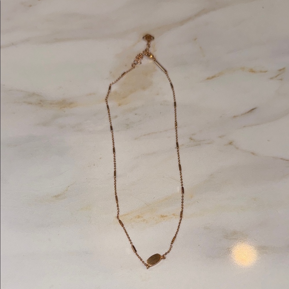 Kendra Scott Rose Gold Dainty Necklace